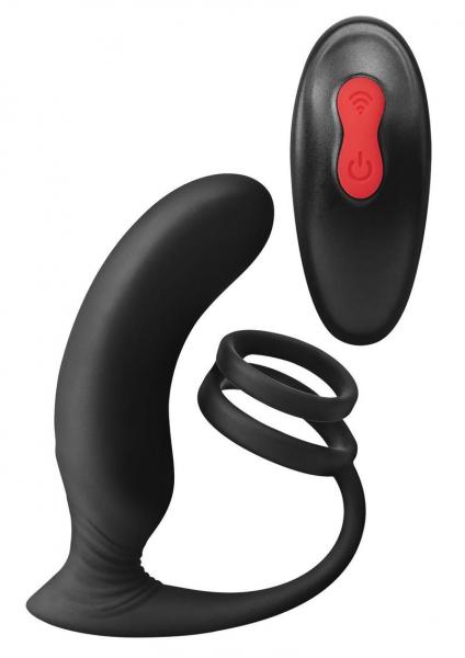 Remote Controlled Thumbs Up P-spot Vibrator And Dual Stamina Ring