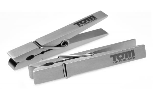 Tom Of Finland Bros Pin Stainless Steel Nipple Clamps