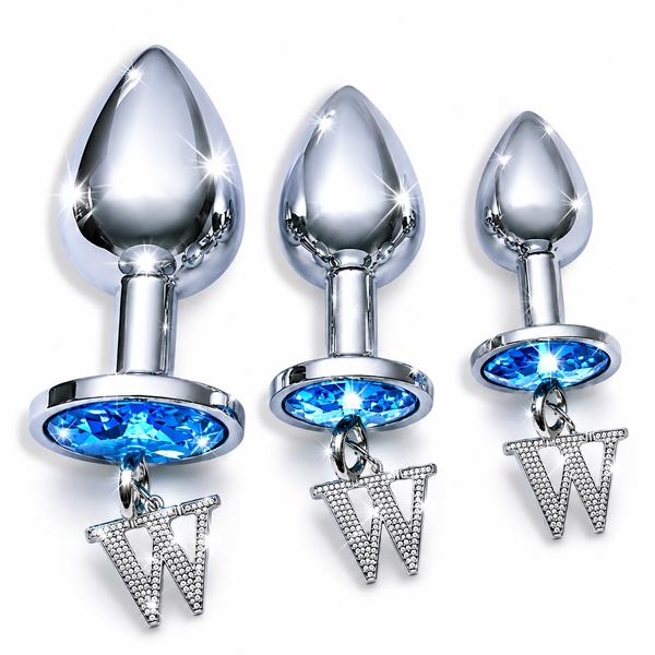 Gem Butt Plug - Anal Training Set - 3-Piece Jewel Butt Plug Kit | VforVibes