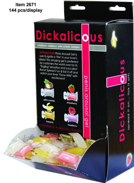 Dickalicious Pillow Packs 144 Pieces Display