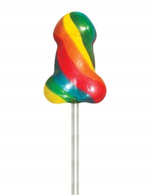 Rainbow Pecker Pops Fishbowl Display 72 Count