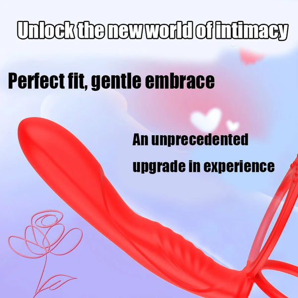 Silicone Double Ring Prostate Massager