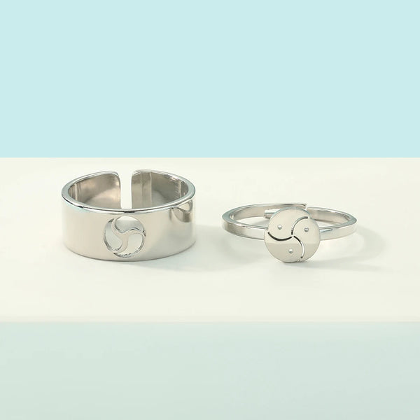 Bdsm Promise Ring for Couples - Master and Slave Jewelry
