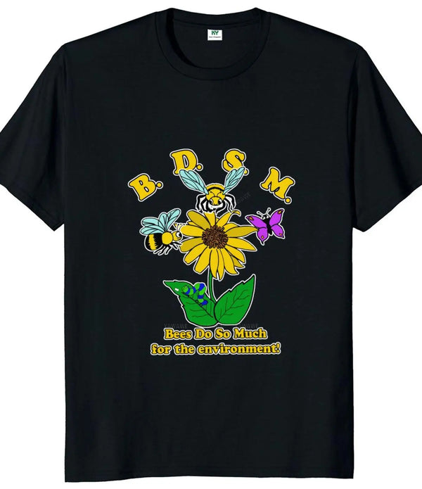 BDSM  T Shirt Adult Humor Slang BDSM Puns Tops Casual Cotton Unisex T-shirt
