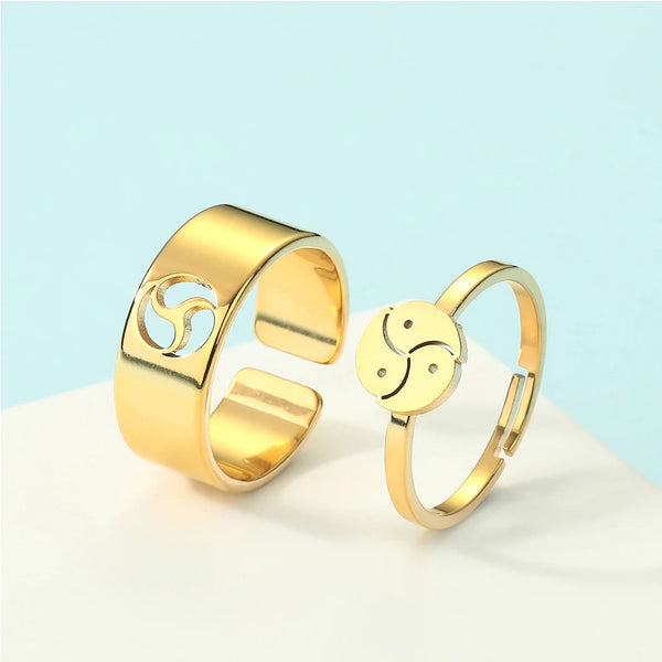 Bdsm Promise Ring for Couples - Master and Slave Jewelry