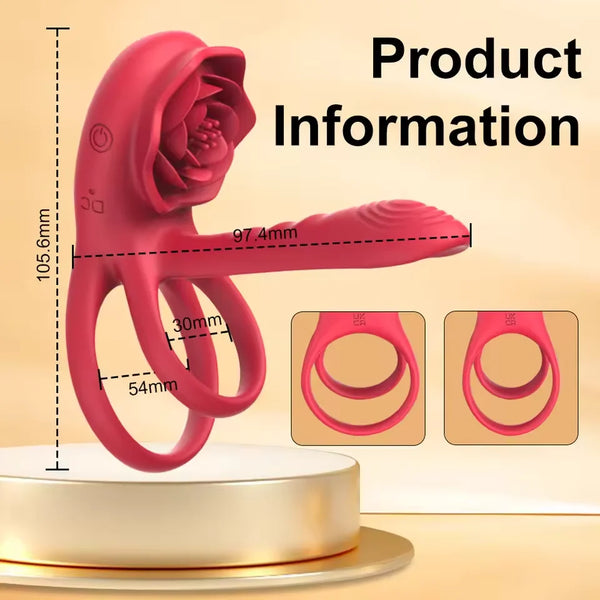 Remote Control Cock Ring G-Spot Clitoris Stimulator