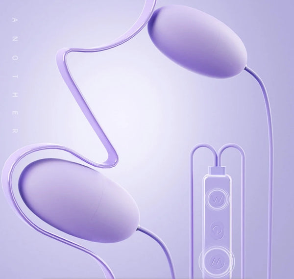 10 Frequency Double Vagina Balls Vibrator