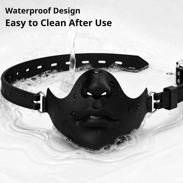 BDSM Full Silicone Mouth Gags Mouth Bondage Ball Gag Adjustable
