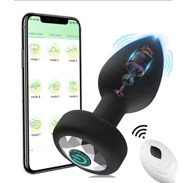 Anal Vibrator Wireless Remote Control Butt Plug