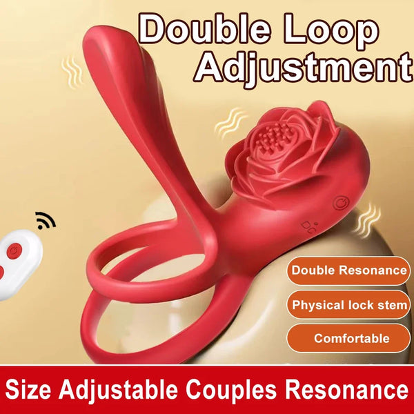 Remote Control Cock Ring G-Spot Clitoris Stimulator