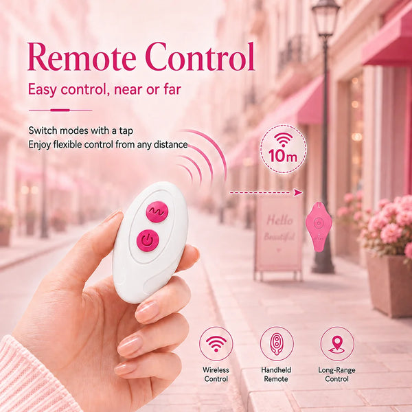 9 Modes Low Noise Wearable Vibrator Silicone Clitoral Stimulator Bluetooth