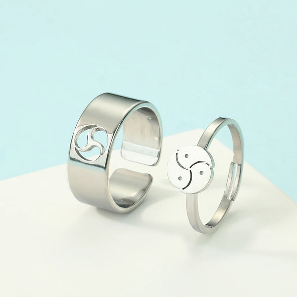 Bdsm Promise Ring for Couples - Master and Slave Jewelry