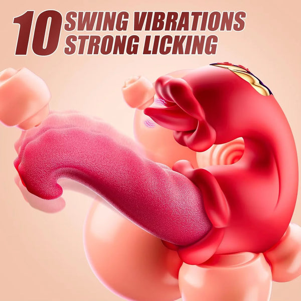 Tongue Licking Swing G-Spot Vibrator