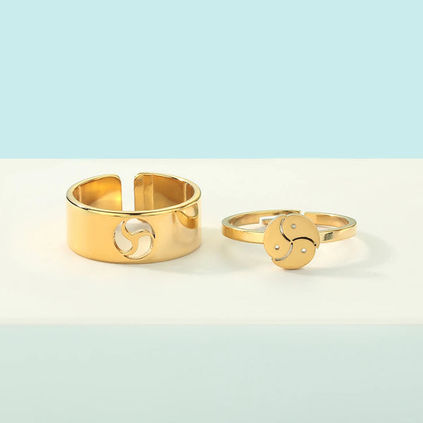 Bdsm Promise Ring for Couples - Master and Slave Jewelry