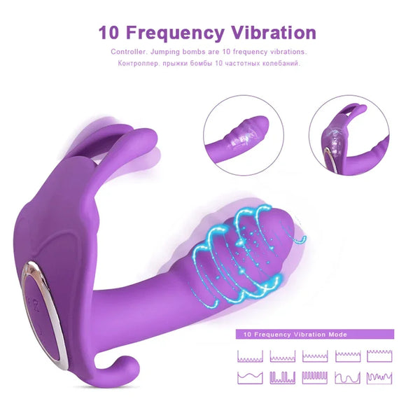 Remote Control Rabbit Vibrator Wearable Panties Dildo