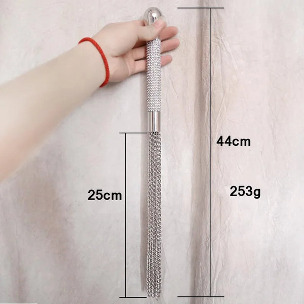 BDSM Metal Chains Whip Flogger Ass Spanking