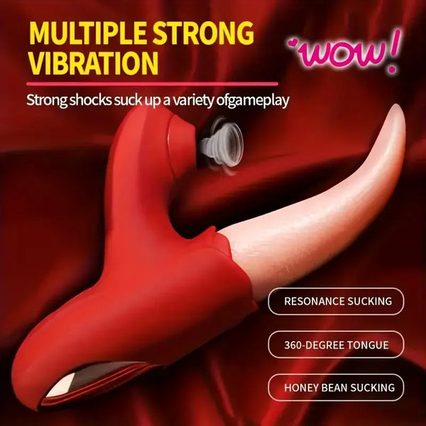 Powerful Sucking Rose Vibrator
