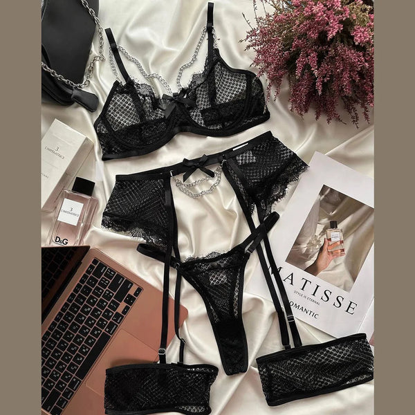 Bras Sets Lace Garter