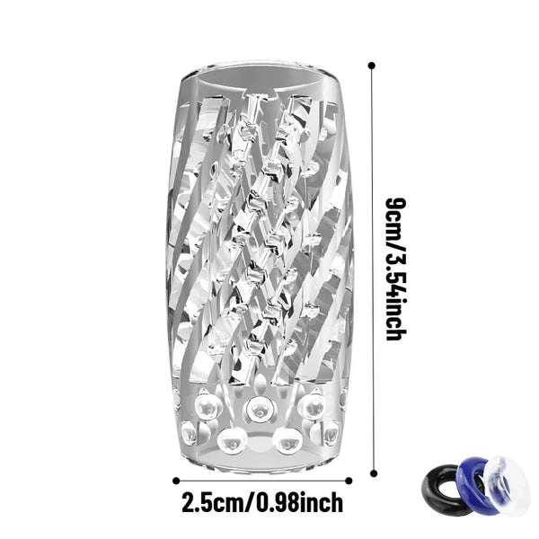 3D Spiral Textured Pocket Pussy