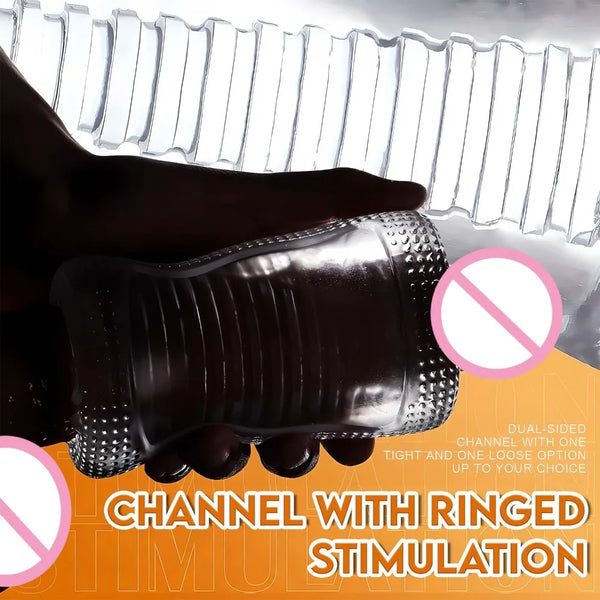 3D Spiral Textured Pocket Pussy