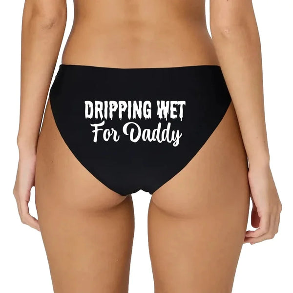 DRIPPING WET For Daddy Hot Cotton Underwear