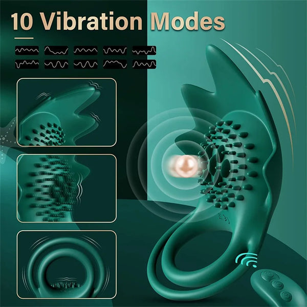 Cock Ring Vibrator Double Ring