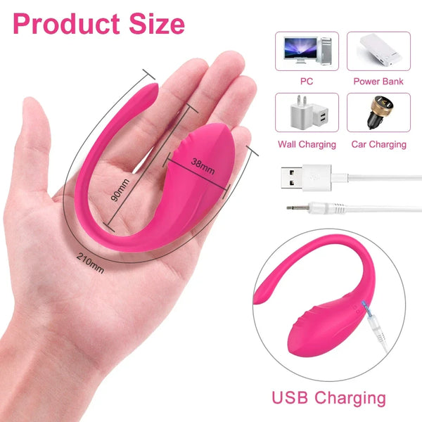 Wireless Bluetooth Dildo Vibrator Egg