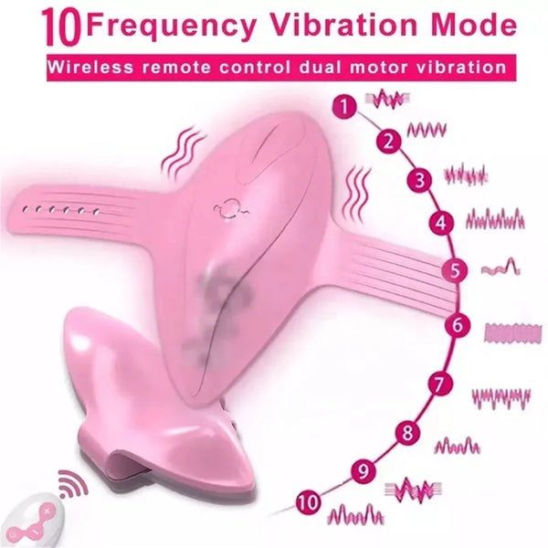 Panty with Remote Control Bullet Sex Toy Vibrating Panties for Couples with Red Pink