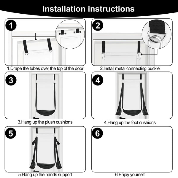 BDSM Upgraded Door Hanging Sex Swing Sex Toys Soft Slings Sex Furniture Fetish Bandage Restraints Adult Sex Swing SM Games