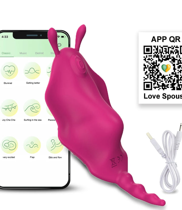 APP Remote Control Vibrator Panties