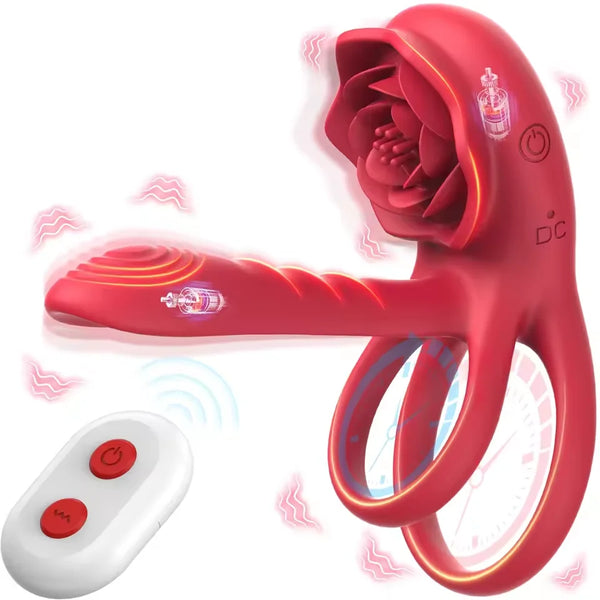 Remote Control Cock Ring G-Spot Clitoris Stimulator