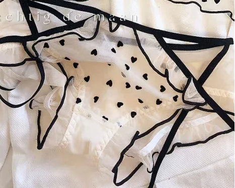 Japanese Mesh No-wire lace Underwear set