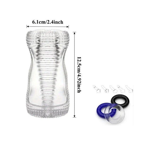3D Spiral Textured Pocket Pussy