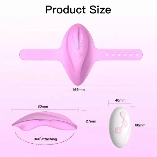 Panty with Remote Control Bullet Sex Toy Vibrating Panties for Couples with Red Pink