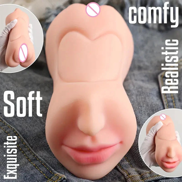 3 in 1 Mouth Lifelike Sex Doll with Face