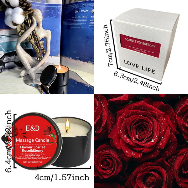 Massage Oil Candle, for Stress Relief and Skin Moisturizing