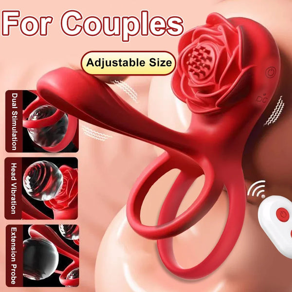 Remote Control Cock Ring G-Spot Clitoris Stimulator