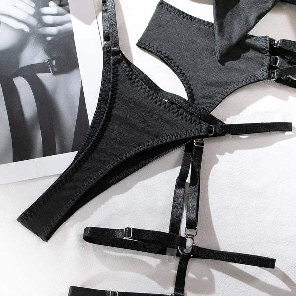 Hollow Out Bow Decor Lingerie