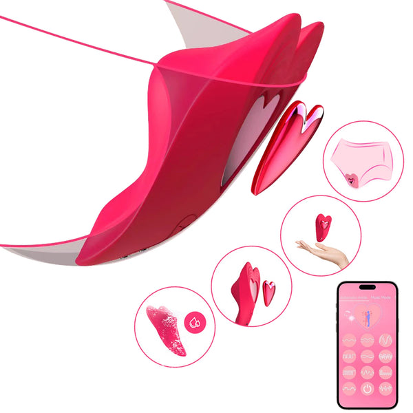 APP-Controlled Wearable Couple's Vibrating Panties