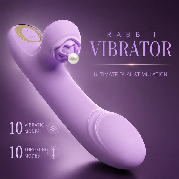 Thrusting Vibrator Rabbit (waterproof)