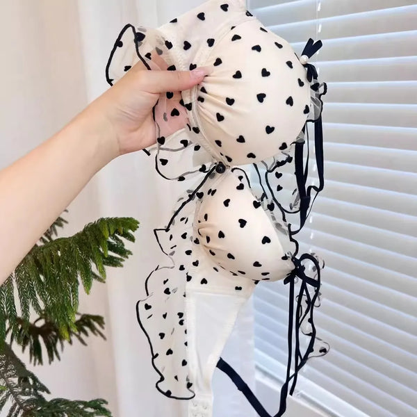 Japanese Mesh No-wire lace Underwear set