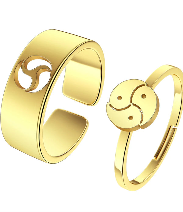 Bdsm Promise Ring for Couples - Master and Slave Jewelry