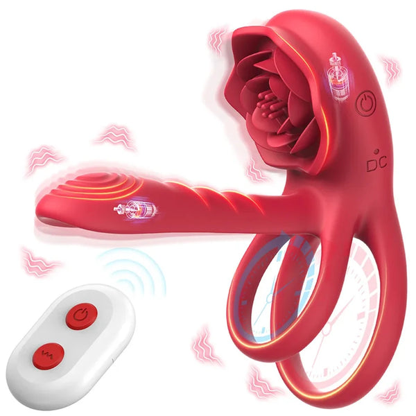 Remote Control Cock Ring G-Spot Clitoris Stimulator