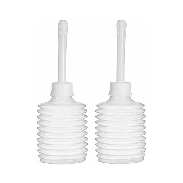 Cloud 9 Fresh + Portable Anal Enema Douche 3.3oz EZ Squeeze Bulb 2 Pack