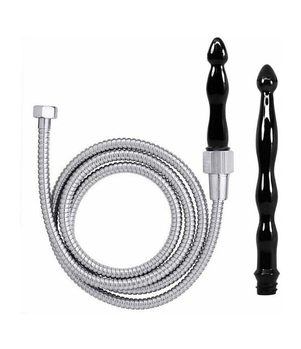 Cloud 9 Fresh + Deluxe Anal Enema Premium Shower Kit W/ 2 Tips & 6 Ft Stainless Steel