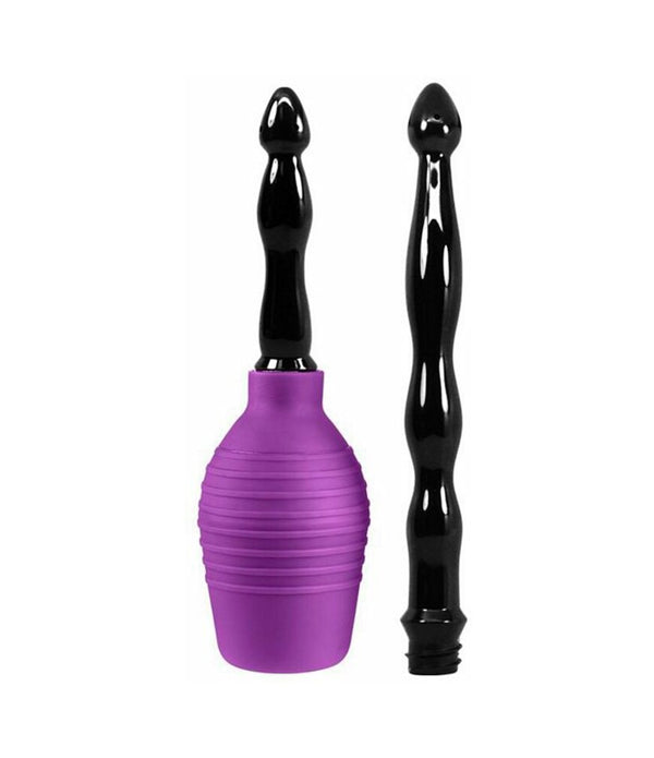 Cloud 9 Fresh + Deluxe Anal Enema Douche Kit 10.8oz EZ Squeeze Bulb W/ Soft Nozzle