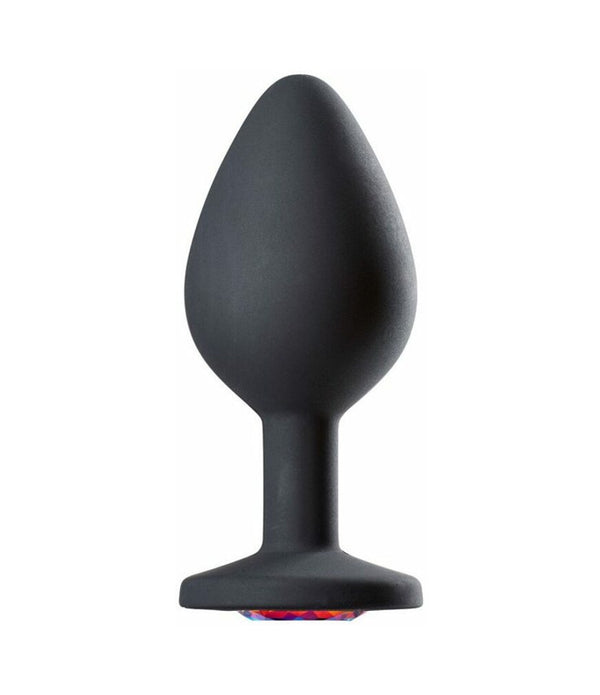 Cloud 9 Gems Black Silicone Anal Plug Small
