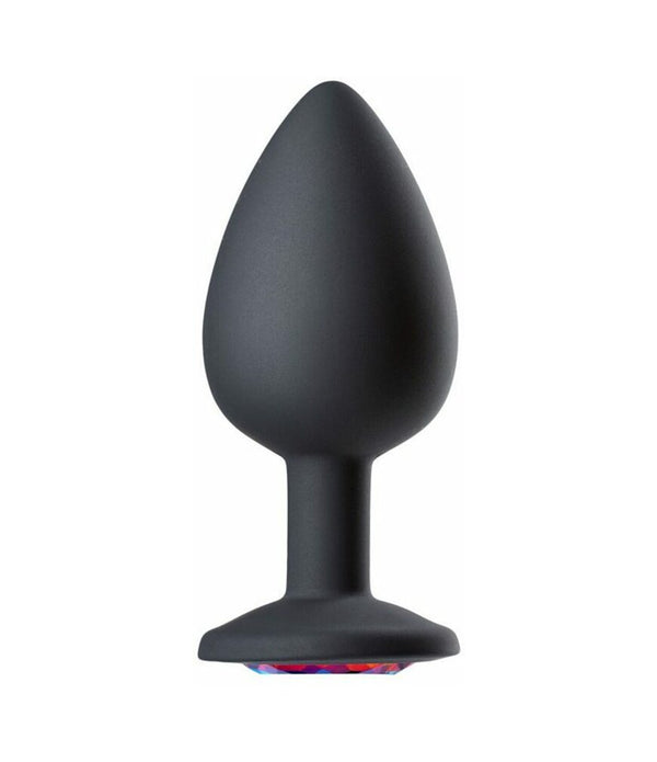 Cloud 9 Gems Black Silicone Anal Plug Medium