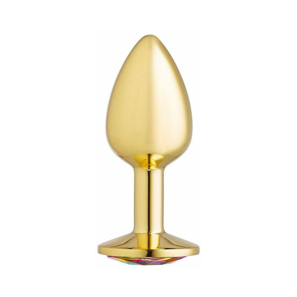 Cloud 9 Gems Silver Chromed Tall Anal Plug Large