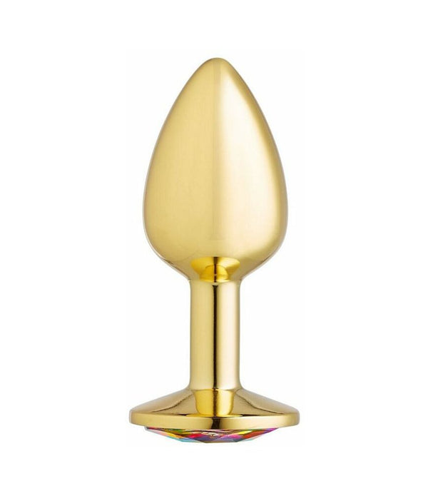 Cloud 9 Gems Silver Chromed Tall Anal Plug Large